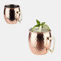 Domed mug with handle, stainless steel, 9x10 cm, 0.5 cl. Various colors (1 unit)