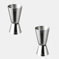 Basic Jigger measuring tool, double measurement, stainless steel. Various sizes (1 unit)