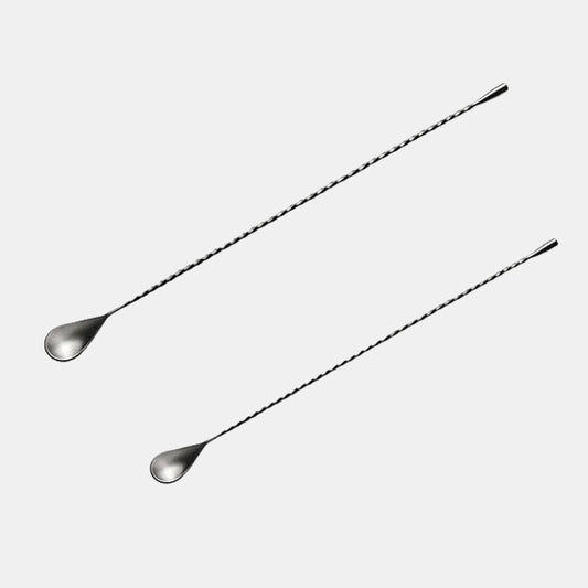 Stainless steel cocktail bartender spoon. Various sizes (1 unit)