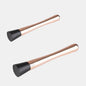 Muddler made of polished stainless steel with a serrated silicone head, ø3.5x20.5 cm (1 unit)