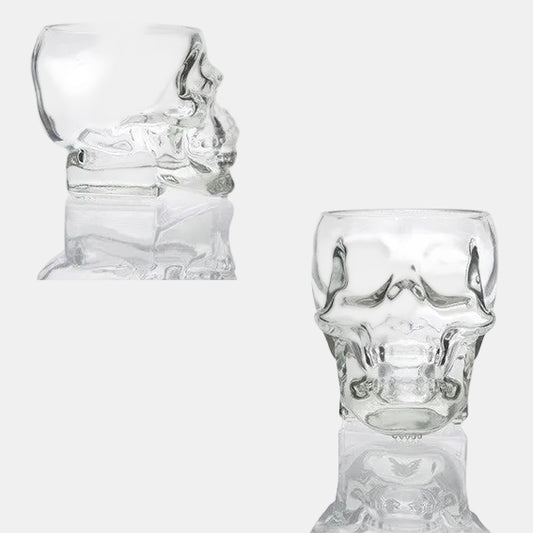 Skull glass tumbler 12x9x9 cm 300 ml (6 Pcs)
