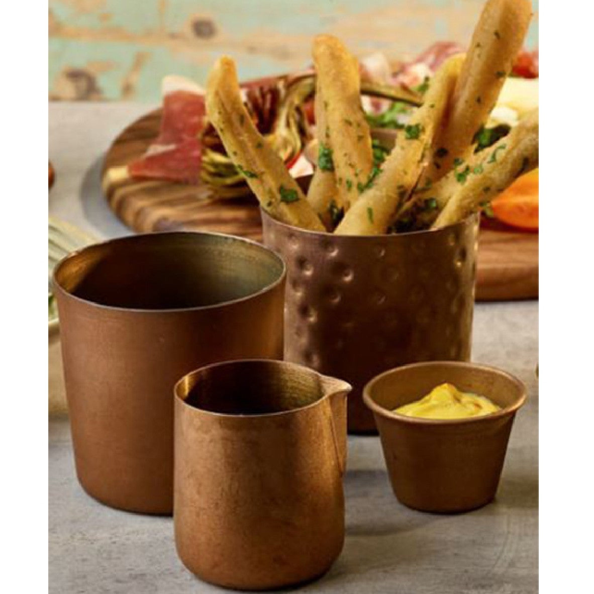 Ramekin acero cobre vintage. 71 ml - 24 Uds.