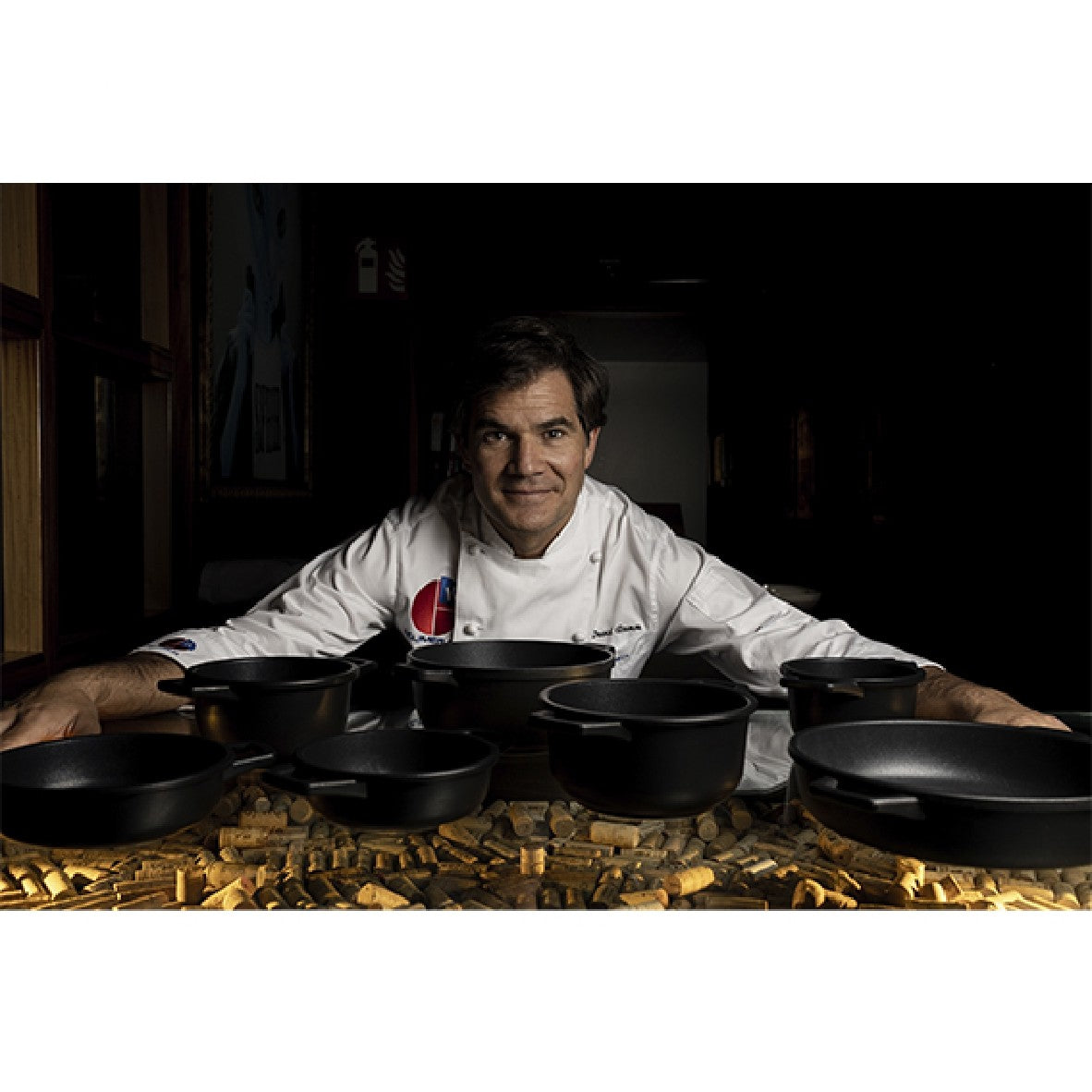 Caçarola baixa em alumínio fundido sem tampa. Vários tamanhos (1 unidade)