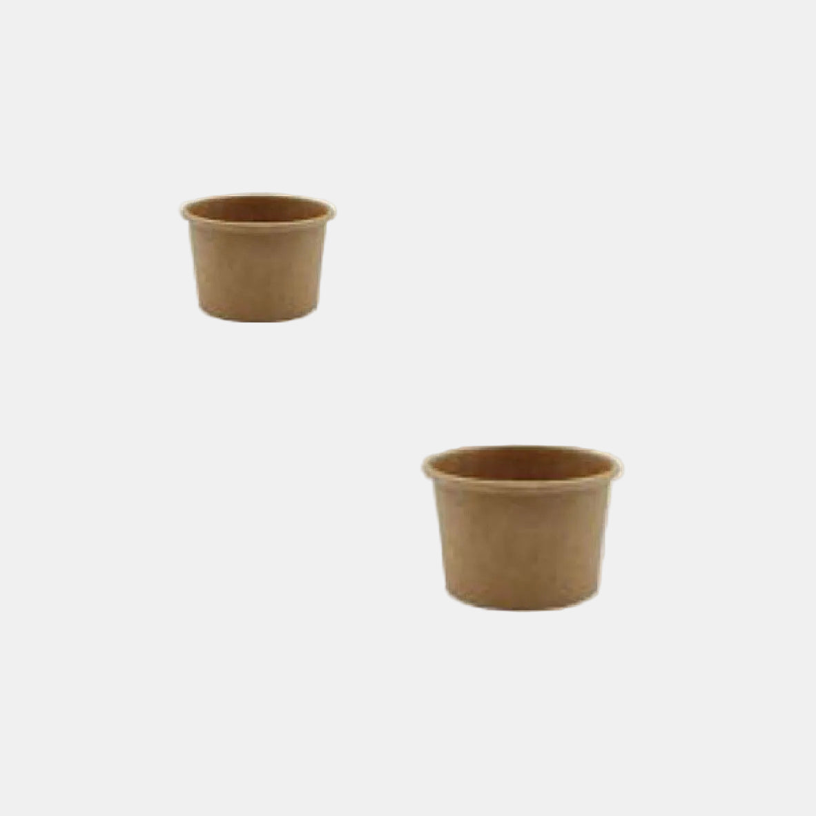 Salsero de cartón kraft biodegradable. 6.15 cm 60 ml - 2000 Uds.