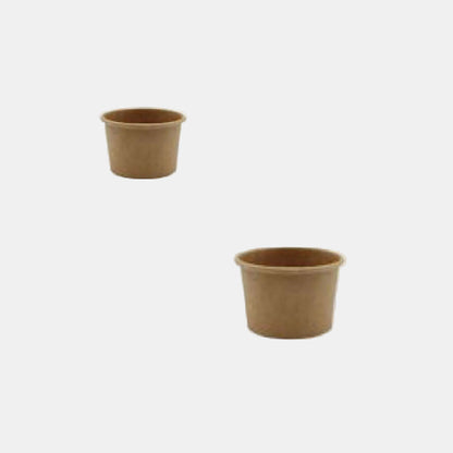 Salsero de cartón kraft biodegradable. 6.15 cm 60 ml - 2000 Uds.
