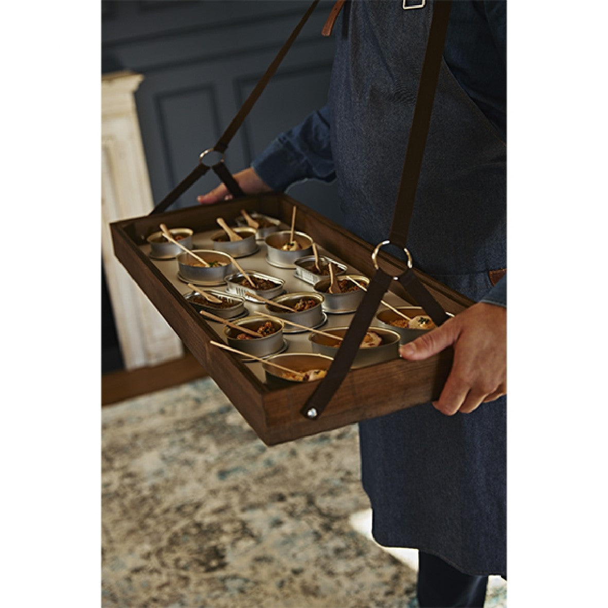 Klimer Walnut Multipurpose Tray 80 x 30 cm (1 Unit)