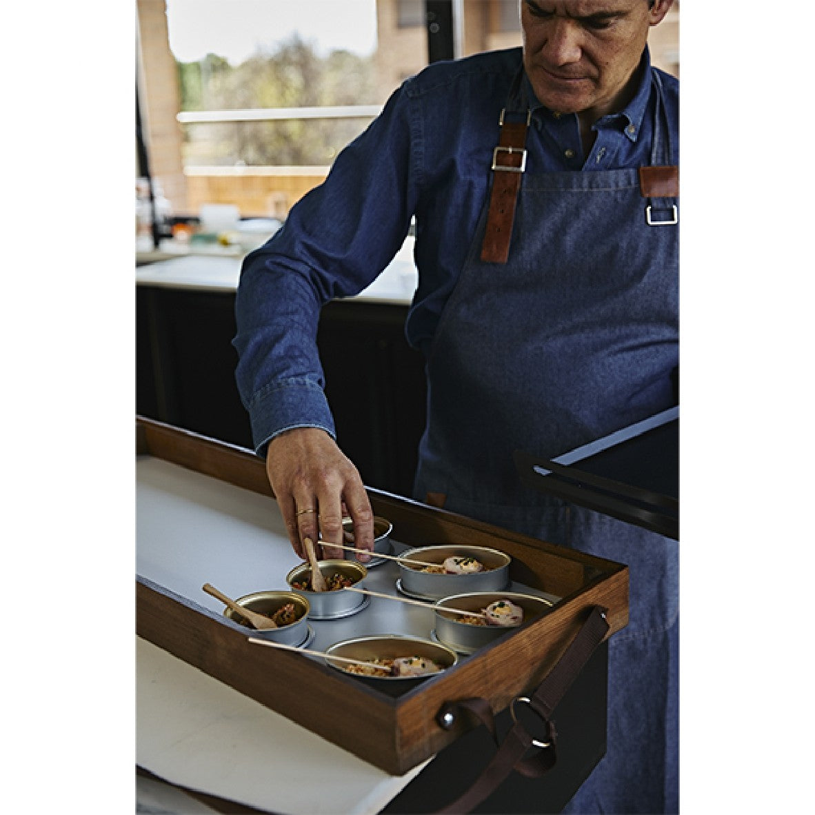 Klimer Walnut Multipurpose Tray 80 x 30 cm (1 Unit)