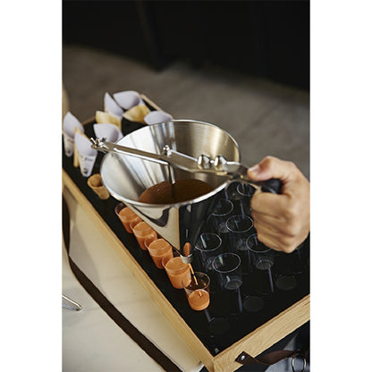 Liquid dispenser with stand and stainless steel tray ø19x27 cm 2 L (1 Unit)