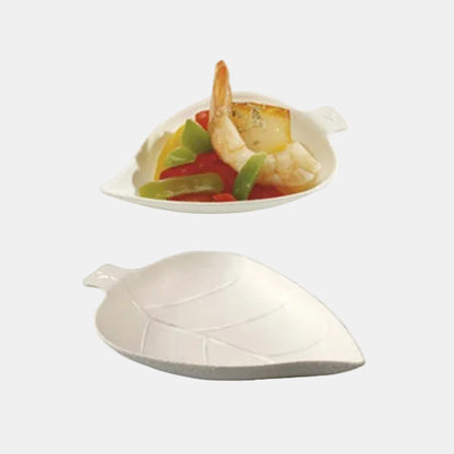 Mini white cane pulp leaf 9.5 cm (2000 pcs)