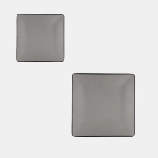 Gio two-tone square melamine plate. Various sizes and colors (12 units).