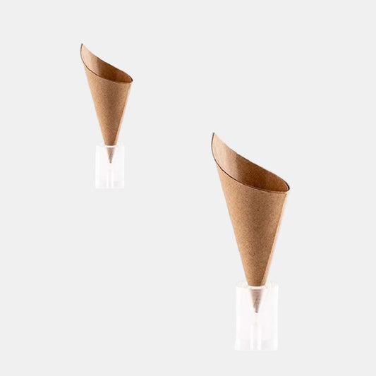 Conos de papel kraft. Varias medidas - 100 Uds.