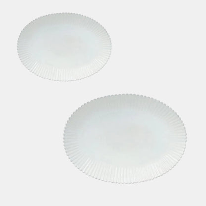 Pearl porcelain oval tray (Various sizes. 1 unit)