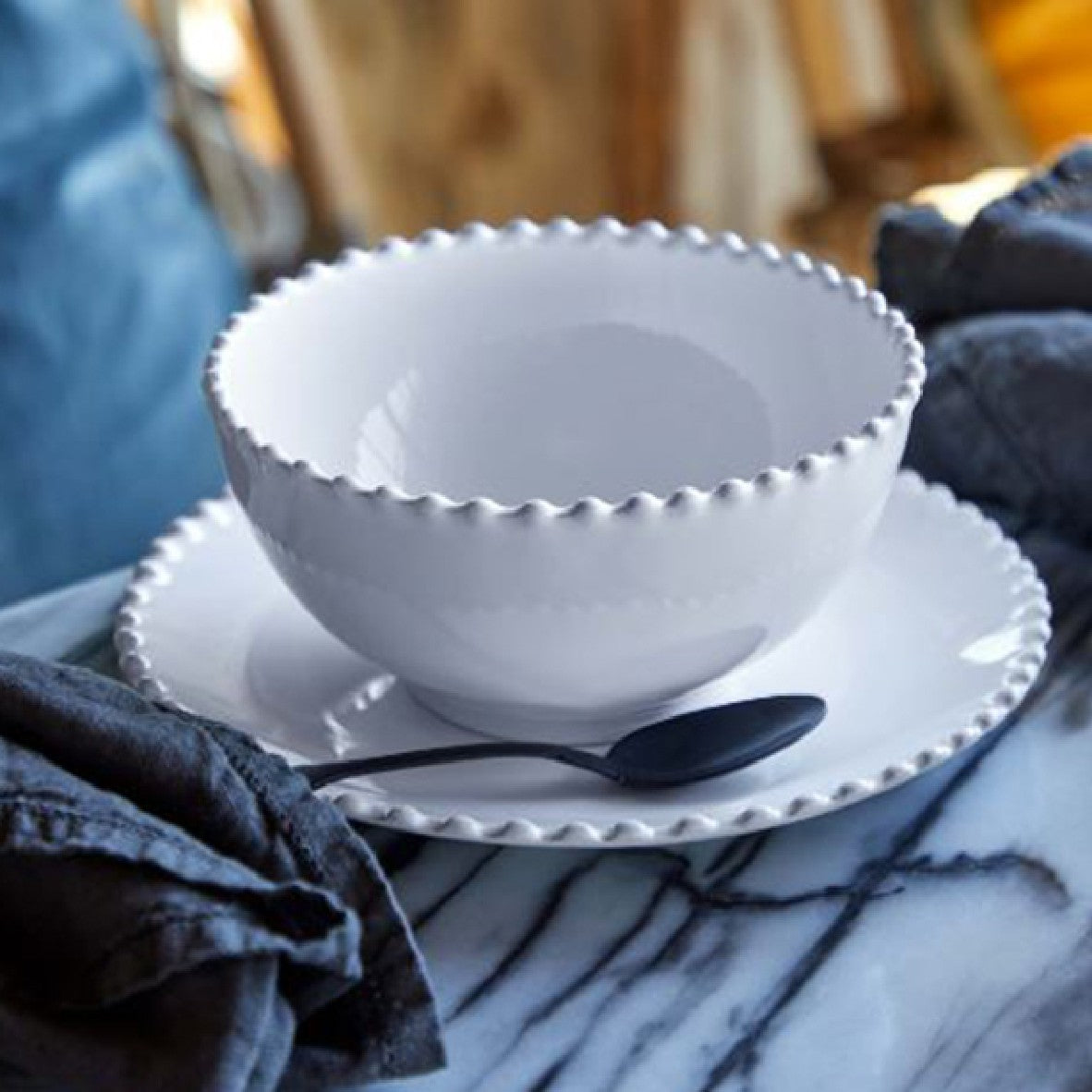 Taça de porcelana nacarada (Vários tamanhos. 6 unidades)