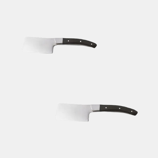 Zermatt knife with black handle and rivets (6 pcs)