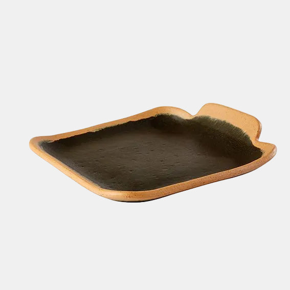 Tabuleiro Crocker em melamina preta, 14 x 13 x 2,5 cm (1 unidade).