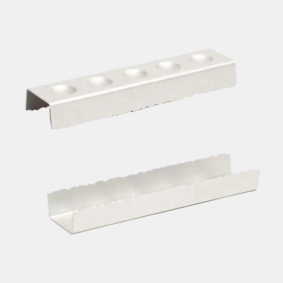 Soporte multifunción silver para brioche y brochetas. 6 x 24 x 3 cm - 4 Uds.