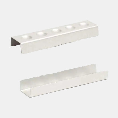Soporte multifunción silver para brioche y brochetas. 6 x 24 x 3 cm - 4 Uds.