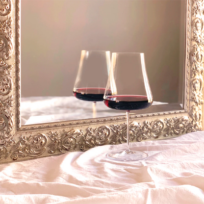 Volcano crystal goblet. Various sizes (2 units)