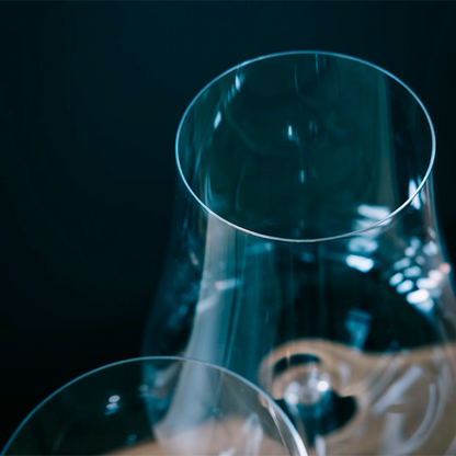 Volcano crystal goblet. Various sizes (2 units)