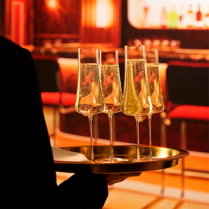 Volcano champagne crystal glass. 30 cl - 12 units