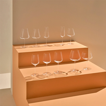 Volcano champagne crystal glass. 30 cl - 12 units