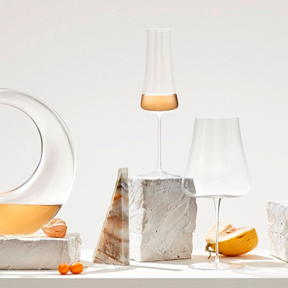 Volcano champagne crystal glass. 30 cl - 12 units