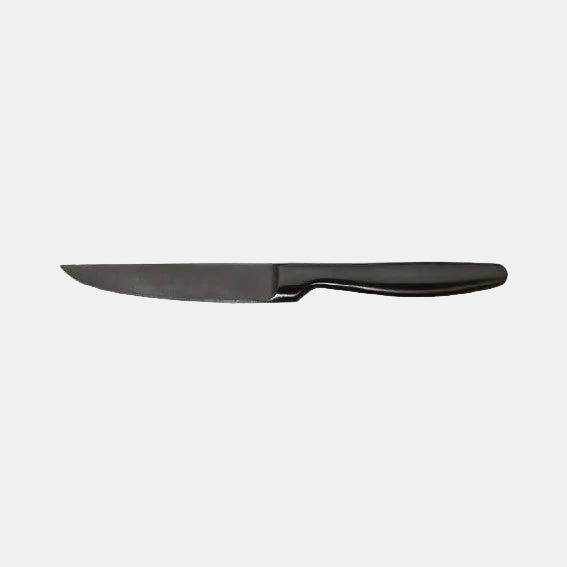 K6 Stainless Steel Steak Knife, Boxwood Satin Gunmetal, 22.1 cm (6 Pcs)