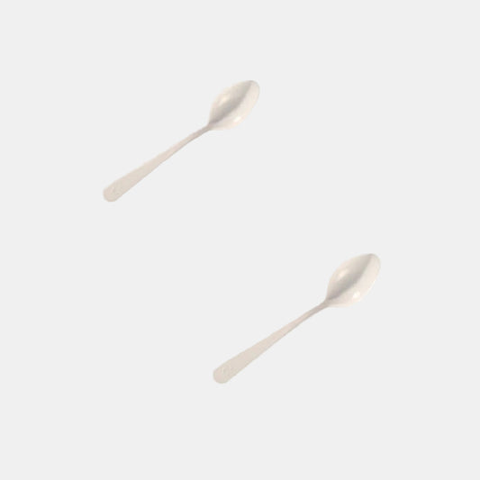 Mini White CPLA Spoon 10 cm (250 Pcs)