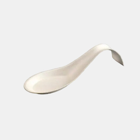 Arch tasting spoon made of sugarcane pulp 7x4x2 cm - 100 units
