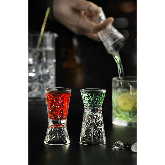 Tatto Clessidra glass jigger measurer 6 cl/ 3 cl (6 units)
