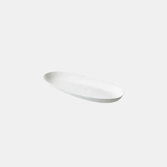 Tabuleiro oval feito de cana-de-açúcar biodegradável. Vários tamanhos (480 unidades)