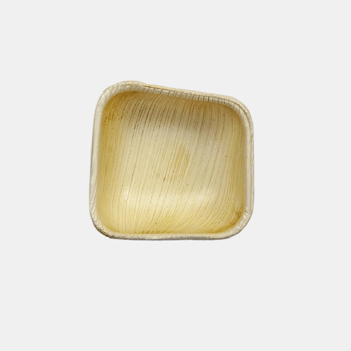 Square biodegradable palm tree bowl. 63 x 60 cm. 50 ml - 480 units.