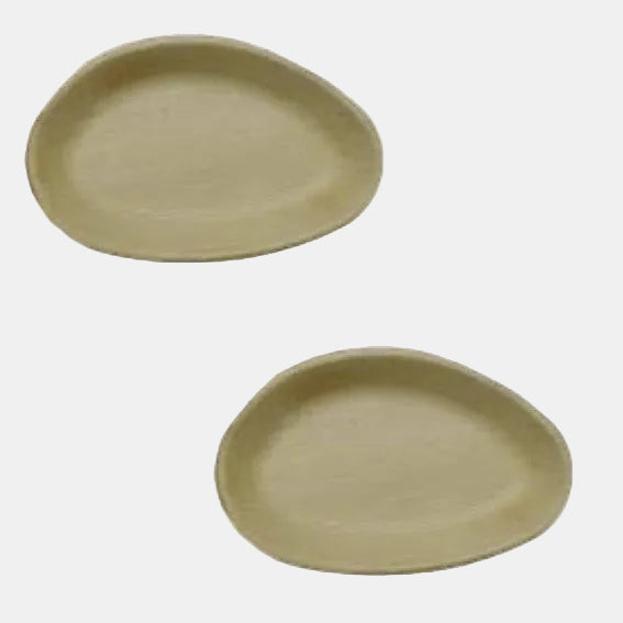 Oval palm leaf plate. 26x16cm. (100 units)