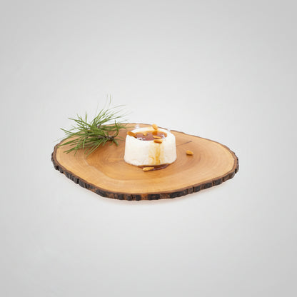 Mahogany slice plate ø28cm (1 unit)