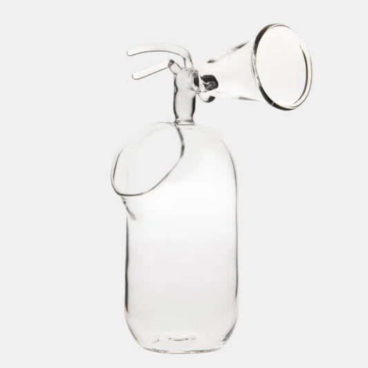 Vaso "thirst extinguisher". 13 x 9 x 19 cm - 1 ud.