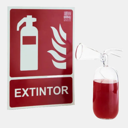 "Thirst extinguisher" glass ø9.5cm h:13.5cm (1 unit)