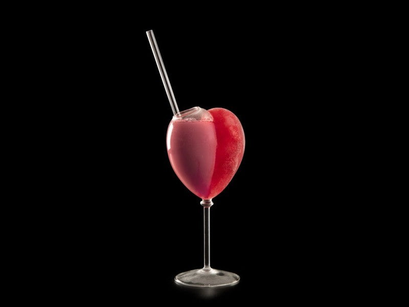 Vaso heart. 18 x 9 x 9 cm. 290 ml - 1 ud.