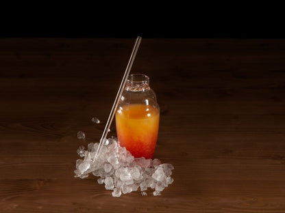 Cocktail shaker glass ø7x13cm 400ml (1 unit)