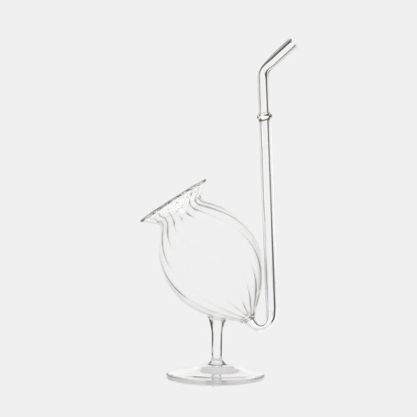Bolbo de papoila em vidro "ópio" 22x8x9cm 240ml (1 unidade)