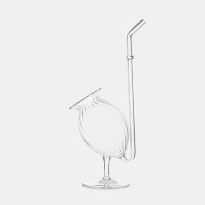 Bolbo de papoila em vidro "ópio" 22x8x9cm 240ml (1 unidade)