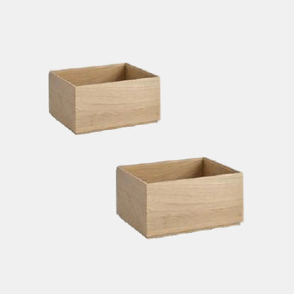 Valo GN 1/2 oak wooden box. Various sizes.
