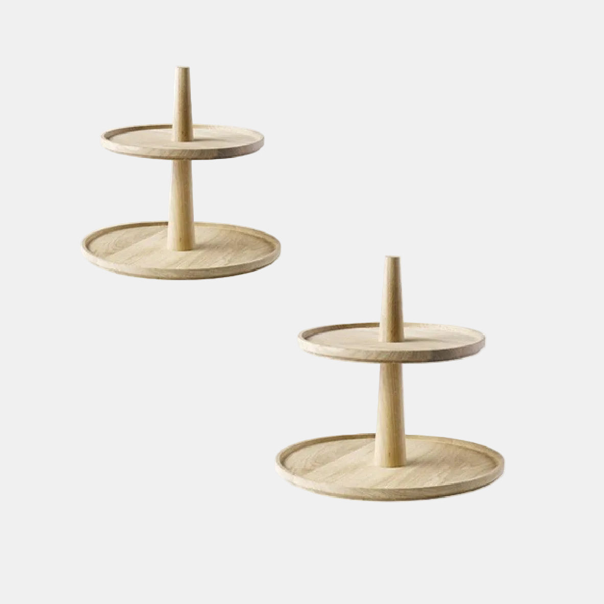 Soporte de madera roble redondo Valo. Varias medidas.