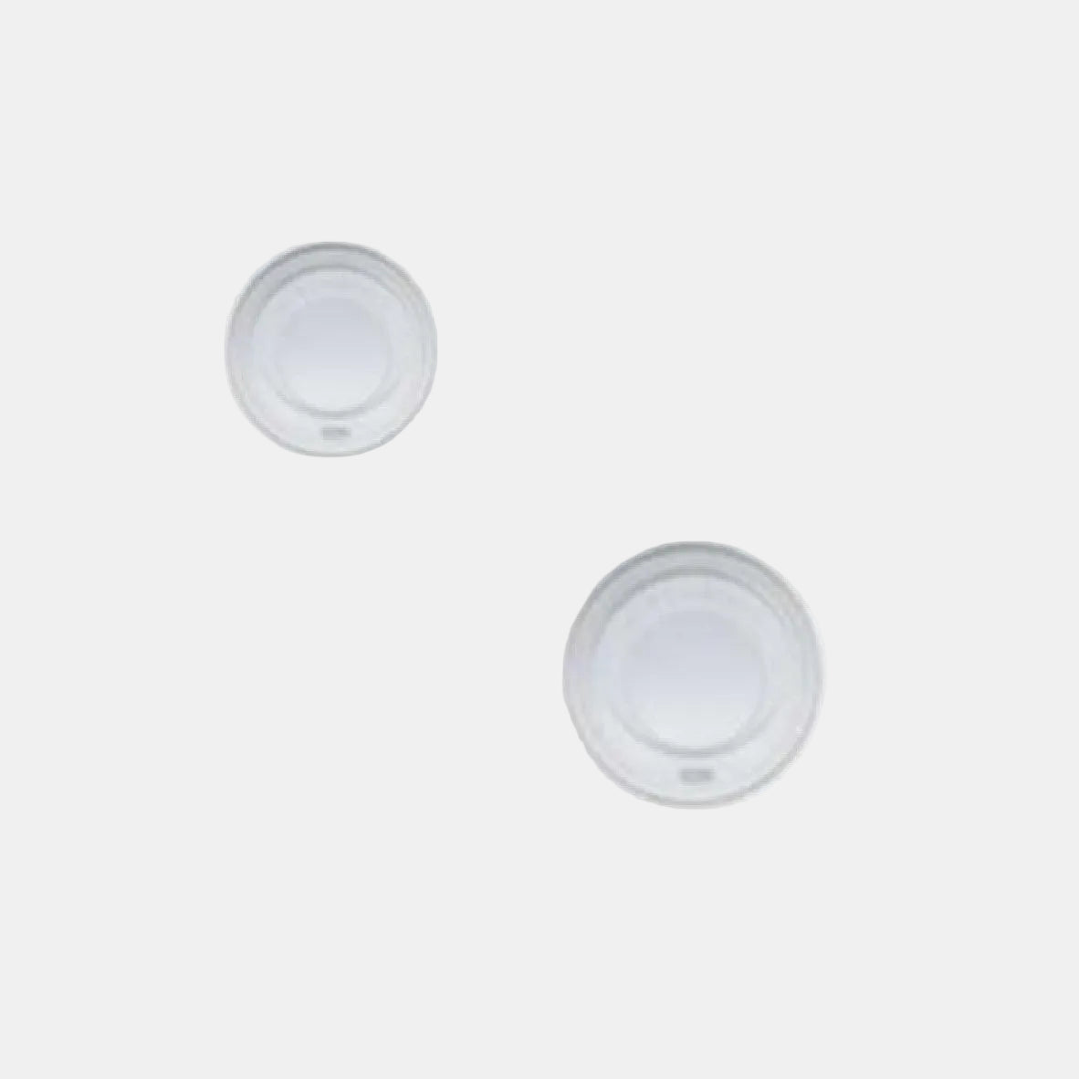 Tapa blanca PS para vaso cartón. ø6 cm - 1000 Uds.