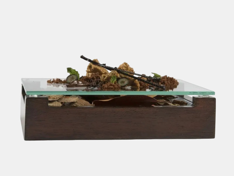 Caja de marisco madera y metacrilato. 25 x 18 x 7 cm - 1 ud.