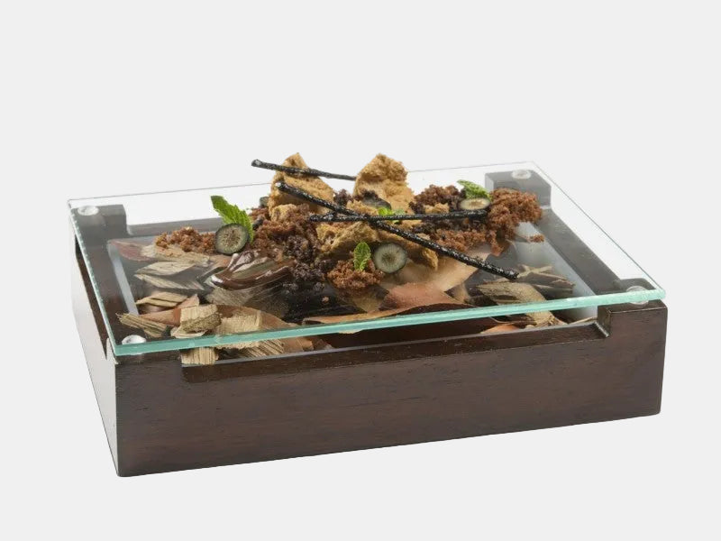 Caja de marisco madera y metacrilato. 25 x 18 x 7 cm - 1 ud.