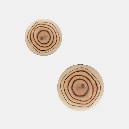 Round, washable wooden plate. Various sizes and quantities.