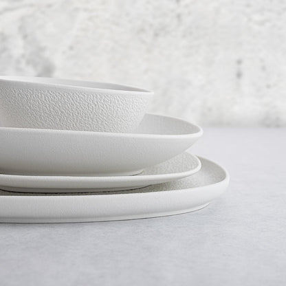 Bol cuadrado irregular porcelana Fosil. 14 x 14 x 6.8 cm. Varios colores - 9 Uds.