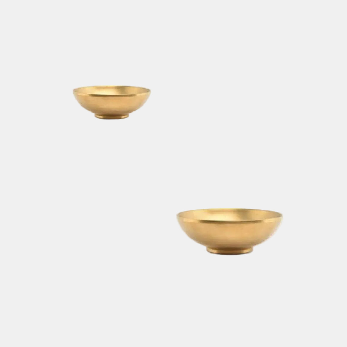 Stainless steel bowl, antique gold finish. Various sizes (6 units)