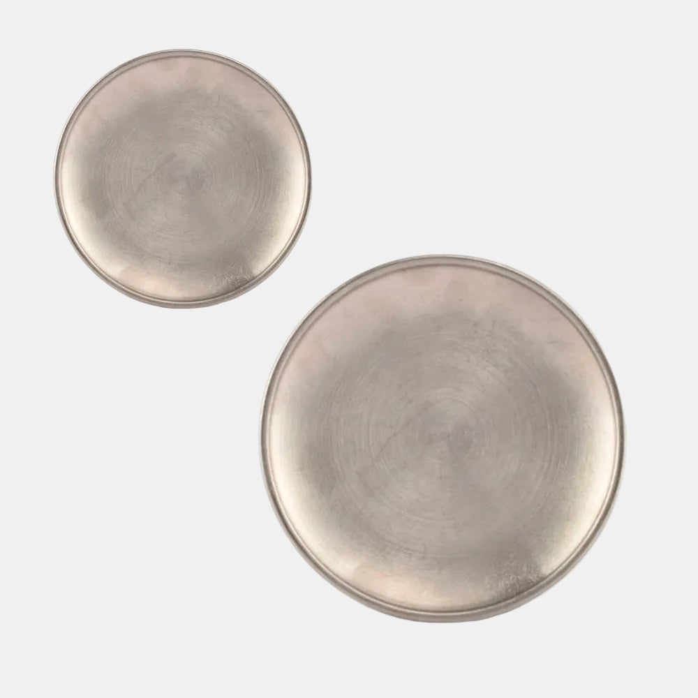 Plato pan inox plata vieja. ø14 cm - 6 Uds.