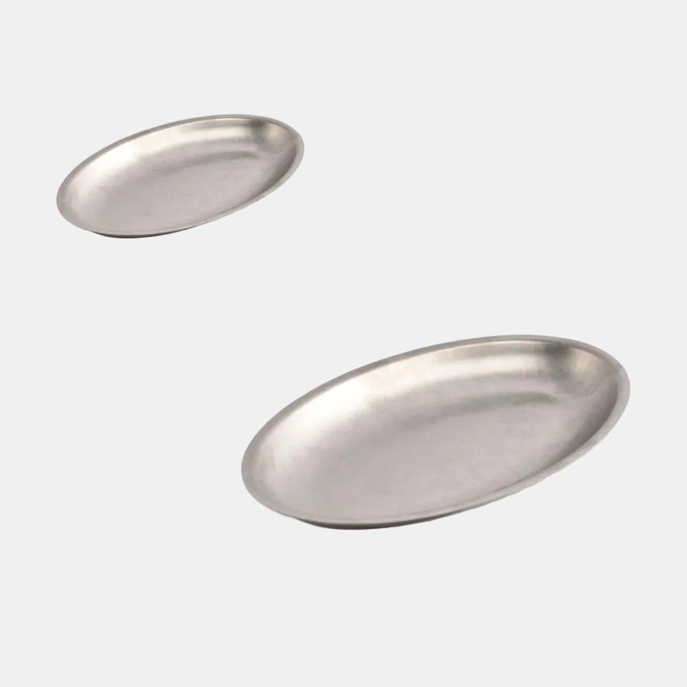 Oval platter, antique silver, 30 x 18.5 cm (6 units)